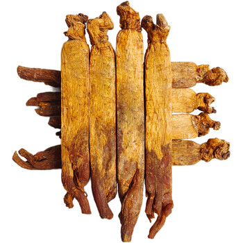 8正宗长白山人参丽参红参片500g保真黄马褂整枝切片8年10头黄马褂250g