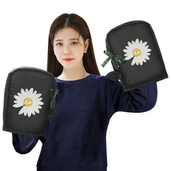 通用摩托车手套男女通用挡风加厚加绒棉护手冬天防风防寒电动车把套