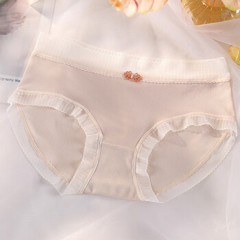 格子公主(princessgezi)女生冰丝蕾丝性感大码全棉内裤无痕莫代尔纯棉