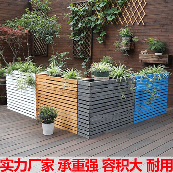 防腐实木花坛户外花架围栏隔断室外花盆园艺花槽外摆花箱落地花池100x30x60碳化色 图片价格品牌报价 京东