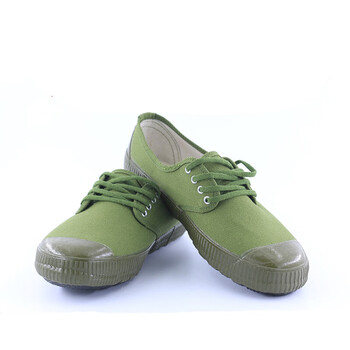 解放鞋上海步云作训低帮鞋批发军训鞋劳保迷彩男胶鞋黄球鞋工作鞋