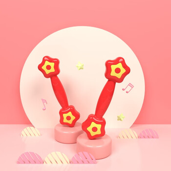 宾卡博幼儿园哑铃儿童小班活动器械操道具大班塑料有声小哑铃亚早操器