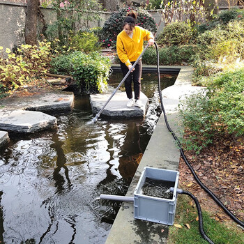 小型锦鲤鱼鱼池吸污机吸淤泥机清理树叶沙子鱼粪便吸鱼粪器水池底清洁