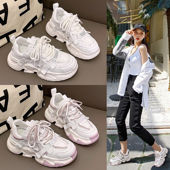 westraval老爹鞋女夏季女鞋网面透气运动鞋增高显瘦鞋子女百搭时尚