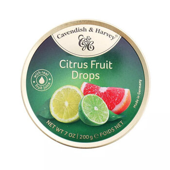 食芳溢町田零食德国进口嘉云糖水果硬糖果铁盒喜糖200g多种口味可选