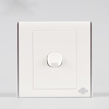 中兴开关面板 暗装86型 b3系列白色开关插座 简约百搭 小板拇指按钮