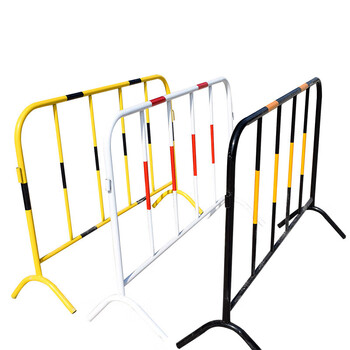 定制现货马拉松活动护栏加厚铁马护栏市政隔离 款1*1.5米黑黄3斤左右