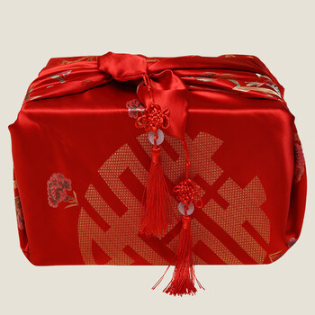 一对婚礼红包袱皮结婚一对大号陪嫁嫁妆订婚包裹布婚庆用品大包袱布
