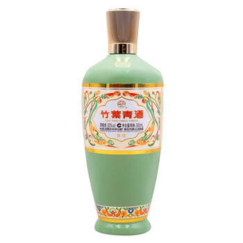 汾酒竹叶青酒 山西杏花村汾酒 光瓶 露酒 竹叶青 荣耀绿 53度 500ml