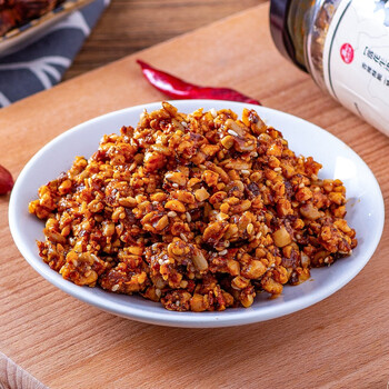花生米辣椒酱花生碎拌面拌饭芝麻* 两瓶装【多油口味】【图片 价格
