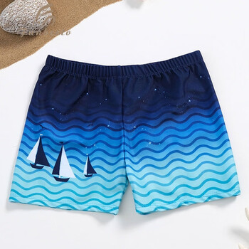 法比兔fanbeeto儿童泳衣男童泳裤小童中大童青少年男孩速干条纹渐变