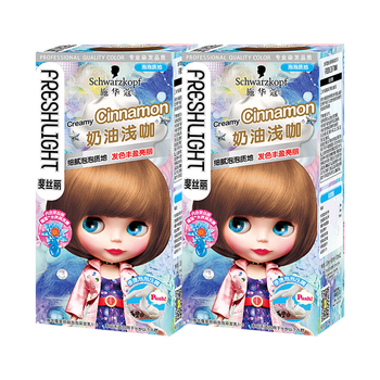 施华蔻斐丝丽泡泡染发乳流行色彩泡沫染发乳温和易上色泡沫细腻家用自