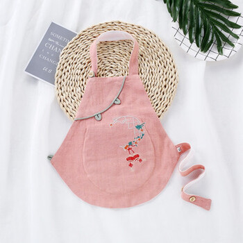 迪士尼disney儿童艾草肚兜中国风薄款夏装15岁婴儿小兜兜宝宝周岁大红