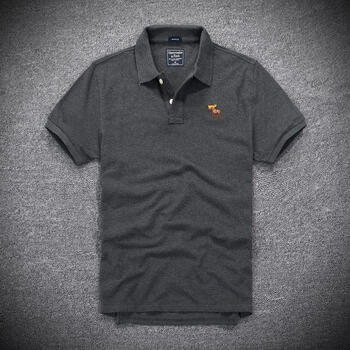 美国af男装费奇新品短袖af小鹿刺绣标识纯棉polo衫翻领商务休闲帅气