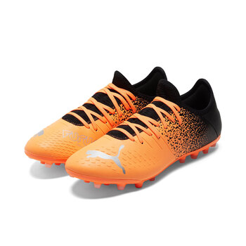 彪马puma男子人造草坪足球鞋短钉橙色银色黑色01390139