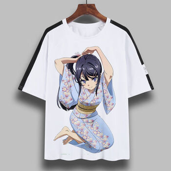 南溟樱岛麻衣短袖青春猪头少年不会梦到兔女郎学姐二次元动漫衣服夏