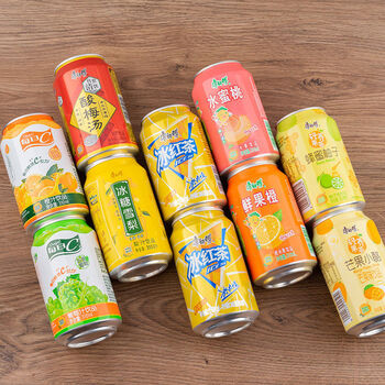 康师傅/8罐装整箱每日c橙汁水蜜桃冰糖雪梨饮料饮品 每日c沁爽葡萄