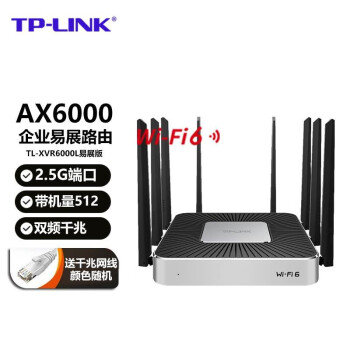 TP-LINK ҵ5G˫ƵVPN·ǧ߶˿ڶWANڰ칫ٴǽ TL-XVR6000L Wi-Fi 6