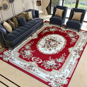 东升欧式法式古典客厅沙发茶几地毯加厚高密不掉毛不起球易打理 N-4712BU 1.6X2.3米 客厅卧室地毯