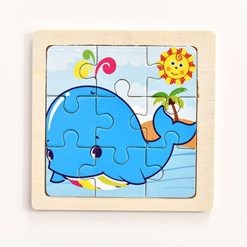 小米石晴野地摊货源批发创意玩具小礼品可爱卡通动物木质拼图学生木质