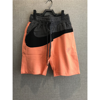 耐克nike男子夏季新款大勾撞色宽松短裤运动休闲针织五分裤ar3162母婴