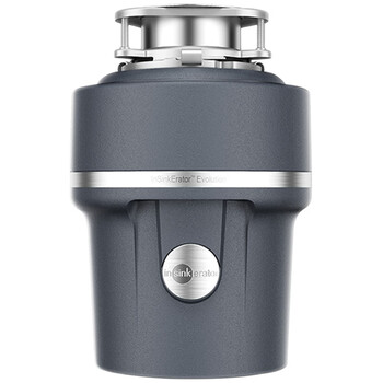 e100厨余垃圾处理器原装进口厨房粉碎机家用食物下水搅碎机 灰色