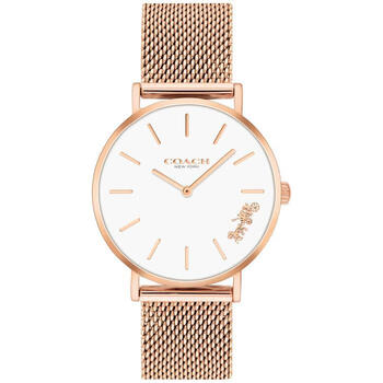 蔻驰 Coach 女士perry系列防水石英机芯玫瑰金不锈钢网状手链手表32mm Gold One Size 图片价格品牌报价 京东