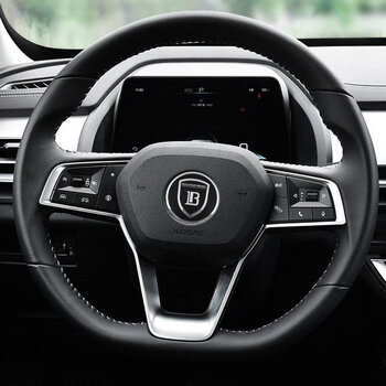 适用于比亚迪宋plusdmi车标比亚迪秦汉ev宋ax宋pro方向盘贴标改装方向