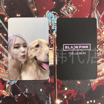 blackpink的专辑 现货 blapink 朴彩英rose solo专辑k4特典小卡ro 竖