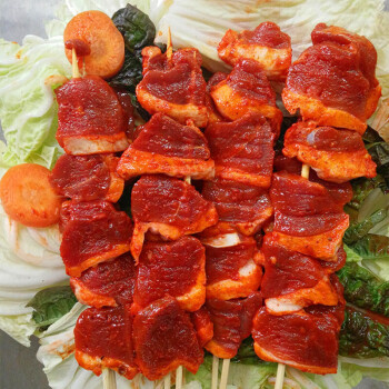 韩式五花肉串调理烧烤食材腌制半成品 20串奥尔良风味五花肉串串