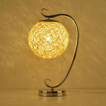 台灯卧室床头灯现代简约创意温馨浪漫家用灯客厅书房学习调光台灯银