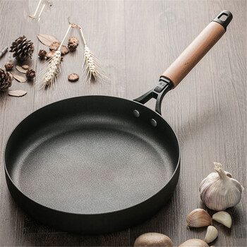 favortast煎锅平底锅不粘锅铸铁无涂层煎饼锅家用电磁炉燃气灶煎蛋锅