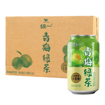 統一冰紅茶鮮橙多綠茶金桔青梅310ml罐裝夏季休閒聚會聽裝飲料 青梅綠