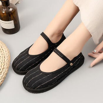 2020秋季新款民族风平底软底复古怀旧棉麻民国风老北京布鞋女单鞋 byy