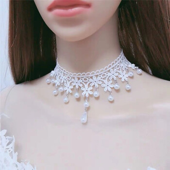 韩国白色蕾丝颈带choker项圈项链颈圈女短款锁骨 d4