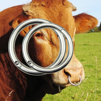 碳钢牛鼻环精品中号不锈钢牛鼻环碳钢牛鼻圈拴牛圈牛鼻