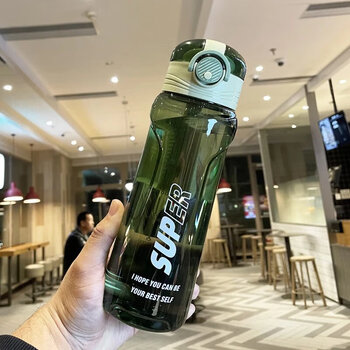 水杯儿童学生杯子男士学生泡茶杯水瓶便定制super运动水杯橄榄绿750ml