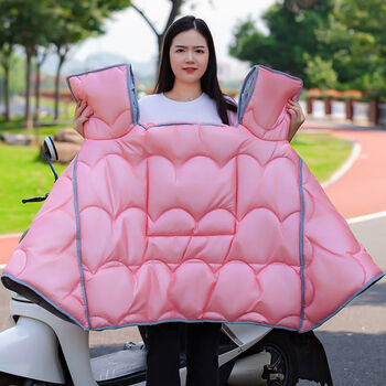 八海鸟电动车挡风被冬季保暖罩厚款防水电瓶摩托车防雨电车冬天保暖