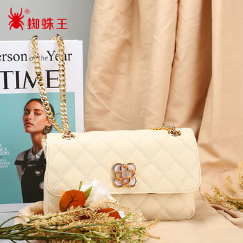 蜘蛛王 spider king 包包女包时尚链条包软面质感斜挎包小香风单肩包