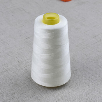 缝纫线 宝塔型线缝衣缝纫机线40s/2高速涤纶线手缝针织用品 本白色