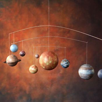 太阳系九大行星模型电动荷兰authenticmodels活动天体仪太阳系九大