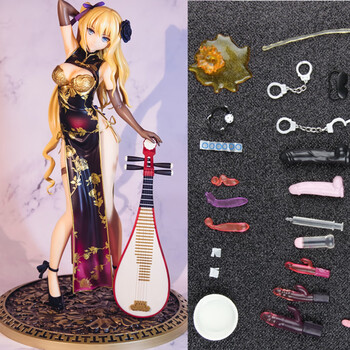 周边玩偶 胡川香乃美女机箱软质模型摆件人偶 黑莲(软质带洞) 配件包