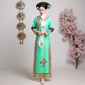 罗伊清朝服装女如懿传清朝古装女还珠格格旗服公主宫女皇后甄嬛传服饰