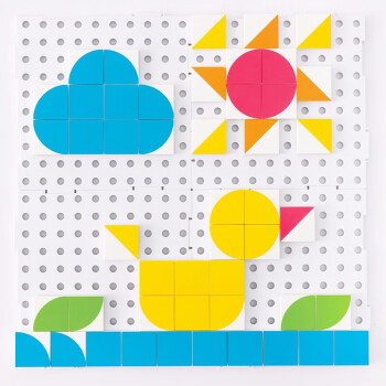 台湾原产Weplay桌面游戏积木片拼图底板拼图玩具 神奇拼板
