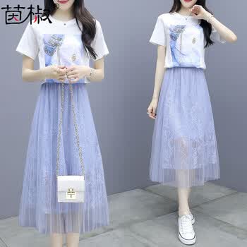 茵椒裙子连衣裙女装网纱裙21夏季长裙超仙智熏法式桔梗雾霾蓝连衣裙6979 蓝色s 图片价格品牌报价 京东