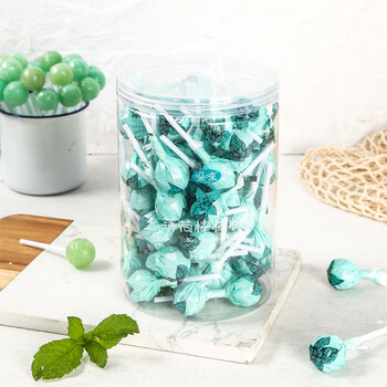 美意颂哚唻薄荷味棒棒糖罐装强劲清凉结婚喜庆糖果商务招待办公小零食