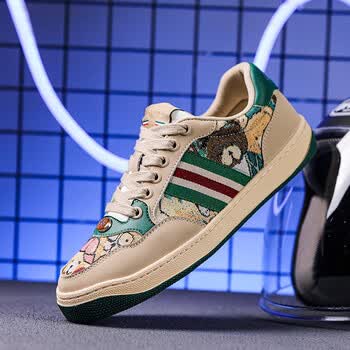 酷奇脏脏鞋男士2023年新款春夏季欧洲站休闲百搭板鞋复古做旧情侣潮鞋