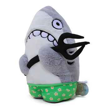 迪士尼沙雕玩偶鲨叉搞怪鲨bee公仔鲨鱼抱枕鲨瓜毛绒玩具男生日礼物
