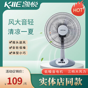 凯悦电风扇台扇家用台式电扇摇头定时小型大风力桌面床上学生宿舍3001