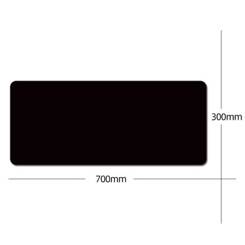 鼠标垫办公室商务简约大号桌面垫子加厚锁边小号中号男生纯黑色纯黑